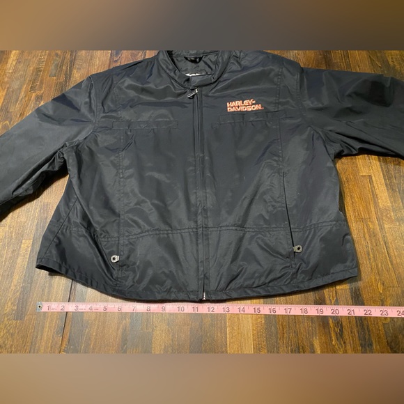 Harley Davidson Womens Jacket RN 103819 CA 03402 Womens Size XL- Black/Orange - Picture 13 of 14